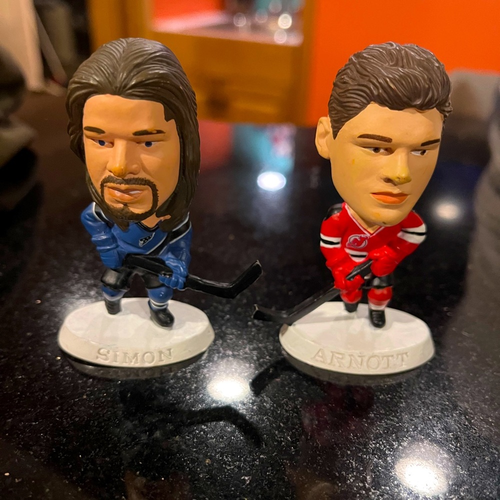 Vintage 1998 NHL Headliner Figures - Chris Simon/Jason Arnott - Hockey